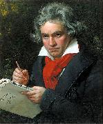 Joseph Karl Stieler Portrait Ludwig van Beethoven when composing the Missa Solemnis France oil painting artist